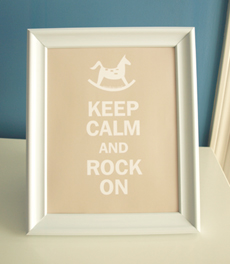 Style: Keep Calm and Rock On - light brown