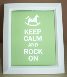 Style: Keep Calm and Rock On - green