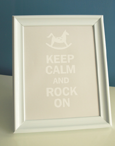 Style: Keep Calm and Rock On - grey