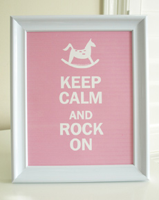 Style: Keep Calm and Rock On - pink
